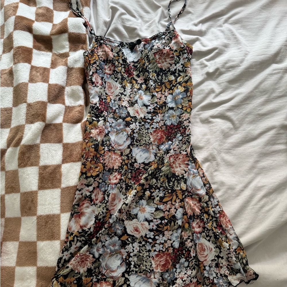 Floral Spaghetti Strap Dress